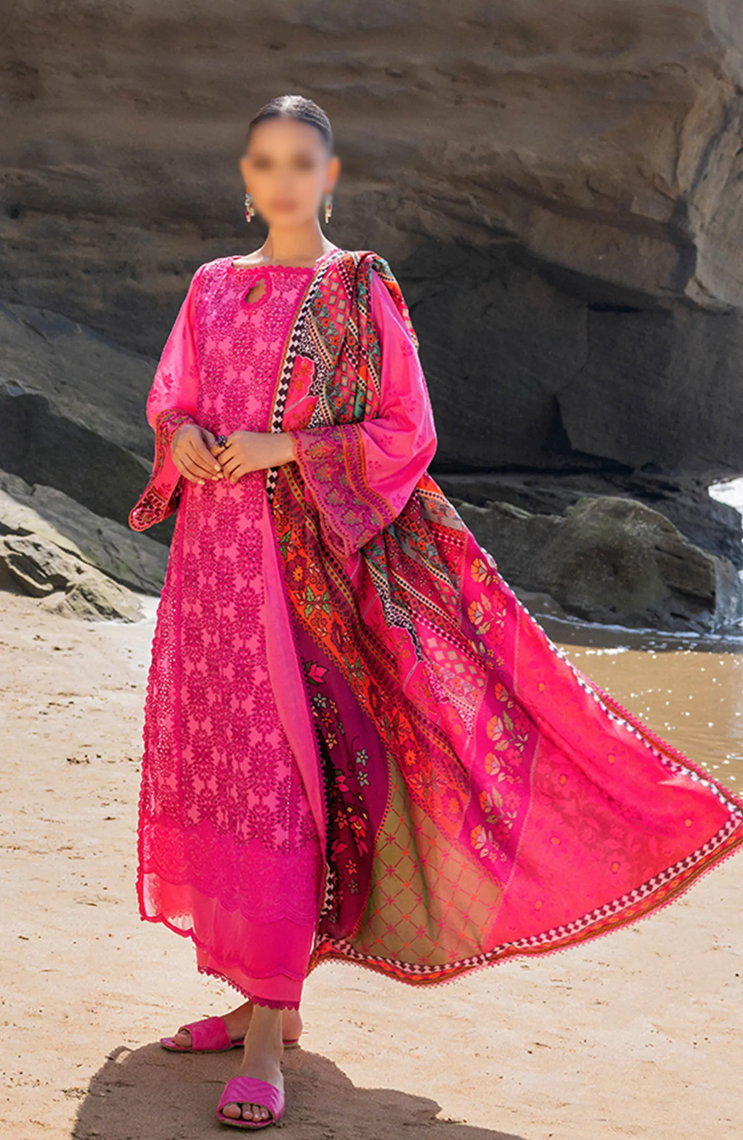 Zainab Chottani Chikankari Luxury Unstitched Collection 2024 - 6 A Laali