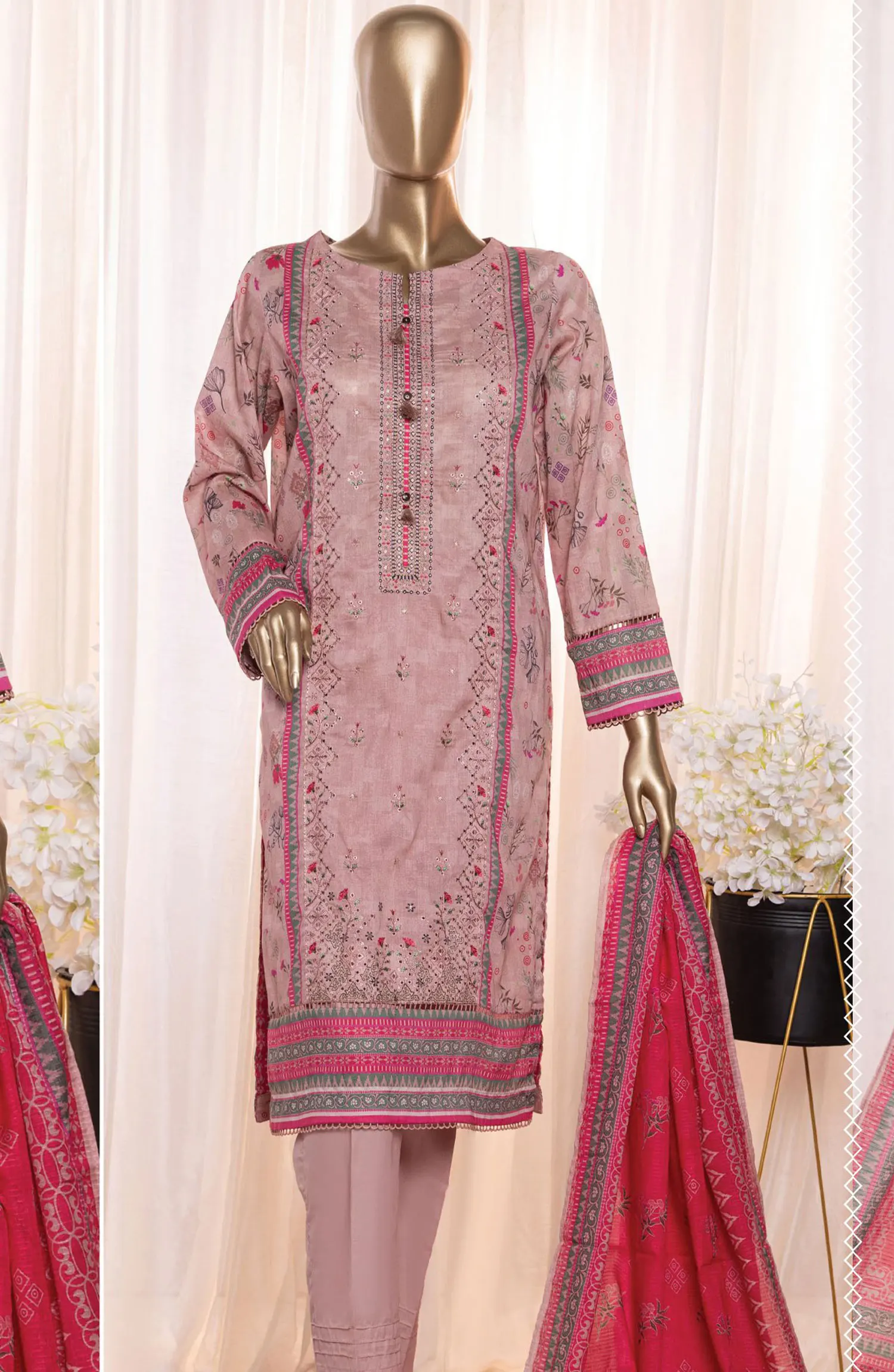 HZ Asasa Digital Embroidered Lawn Collection Vol 05 - AEL 91