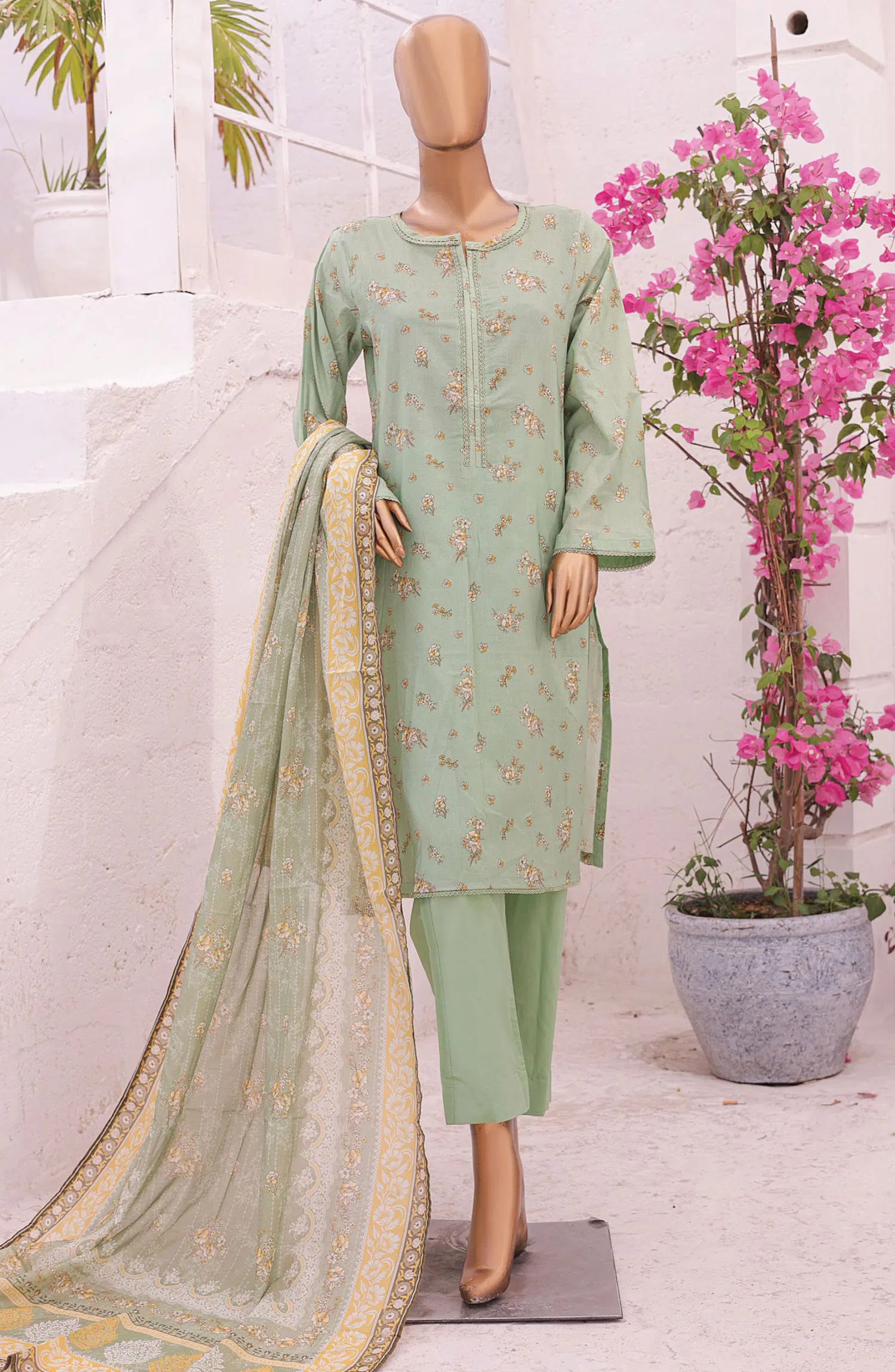 Bin Saeed Printed Lawn Collection 2024 - BSP D 25