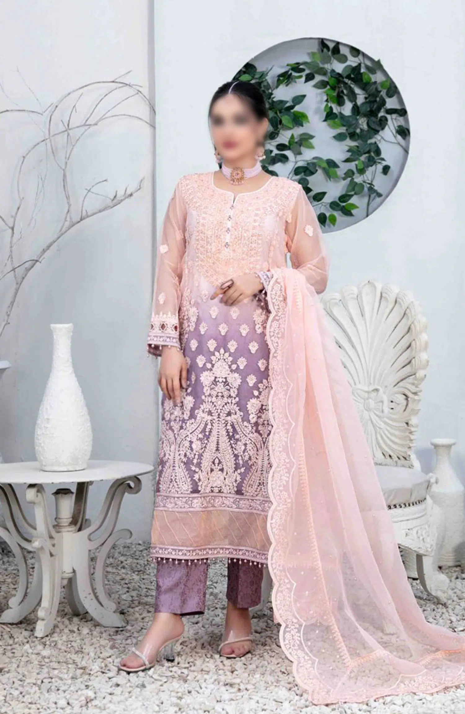 ALSABA Fancy Heavy Embroidered Collection 2024 - D 1344
