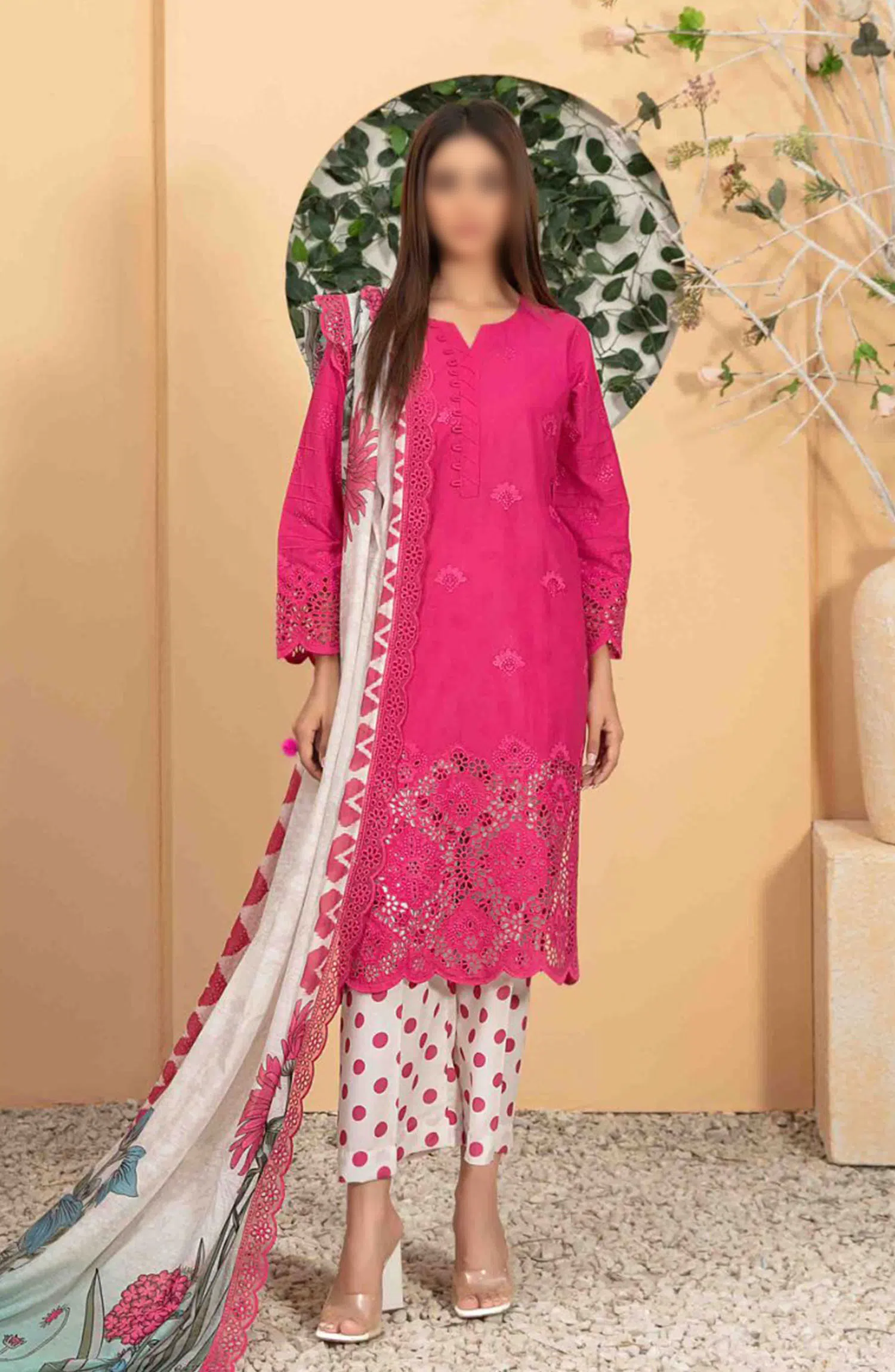 Rena - Schiffli Embroidered Lawn Collection - D 2544