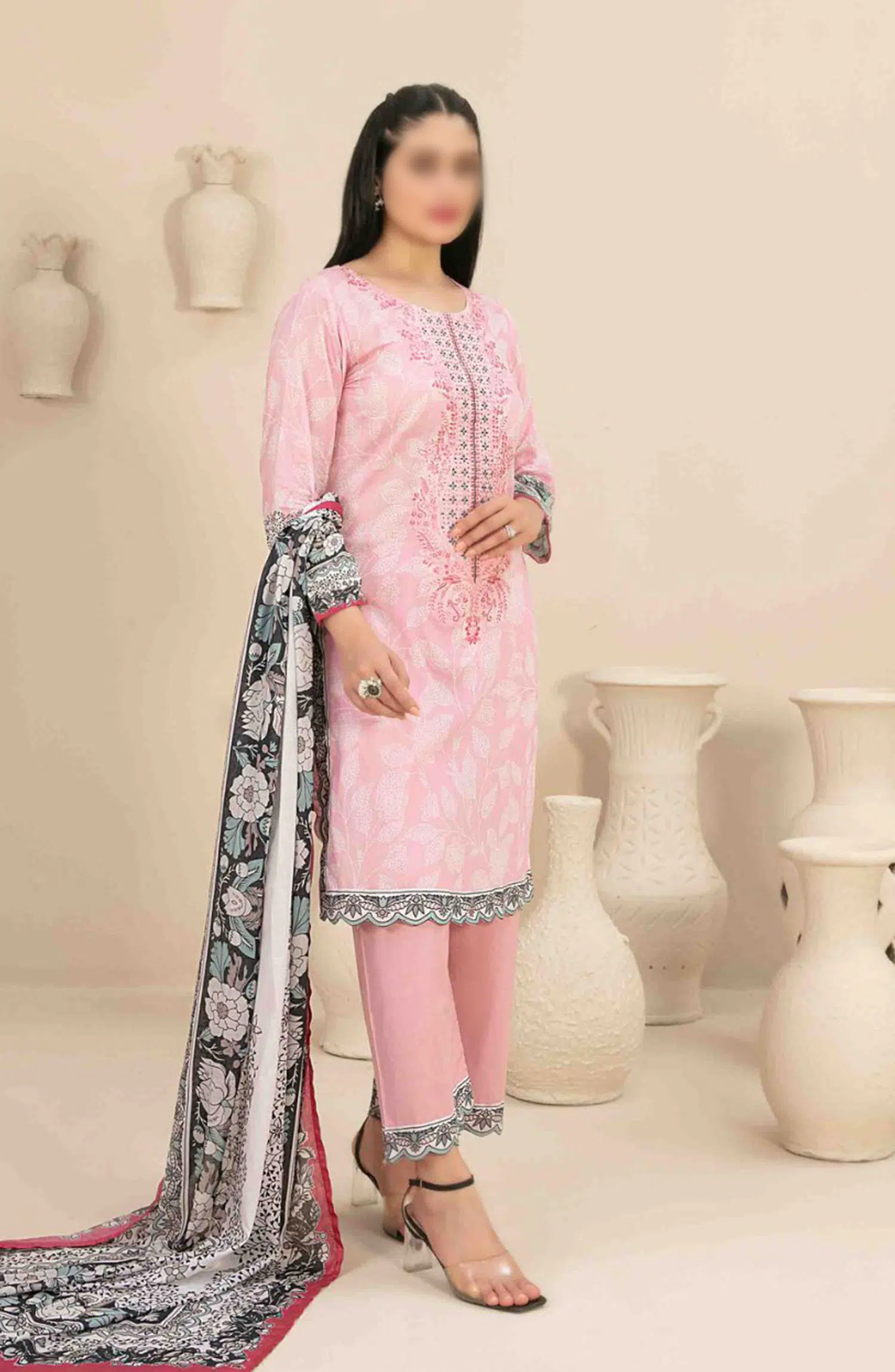 Naama - Embroidered Digital Lawn Collection - D 3462