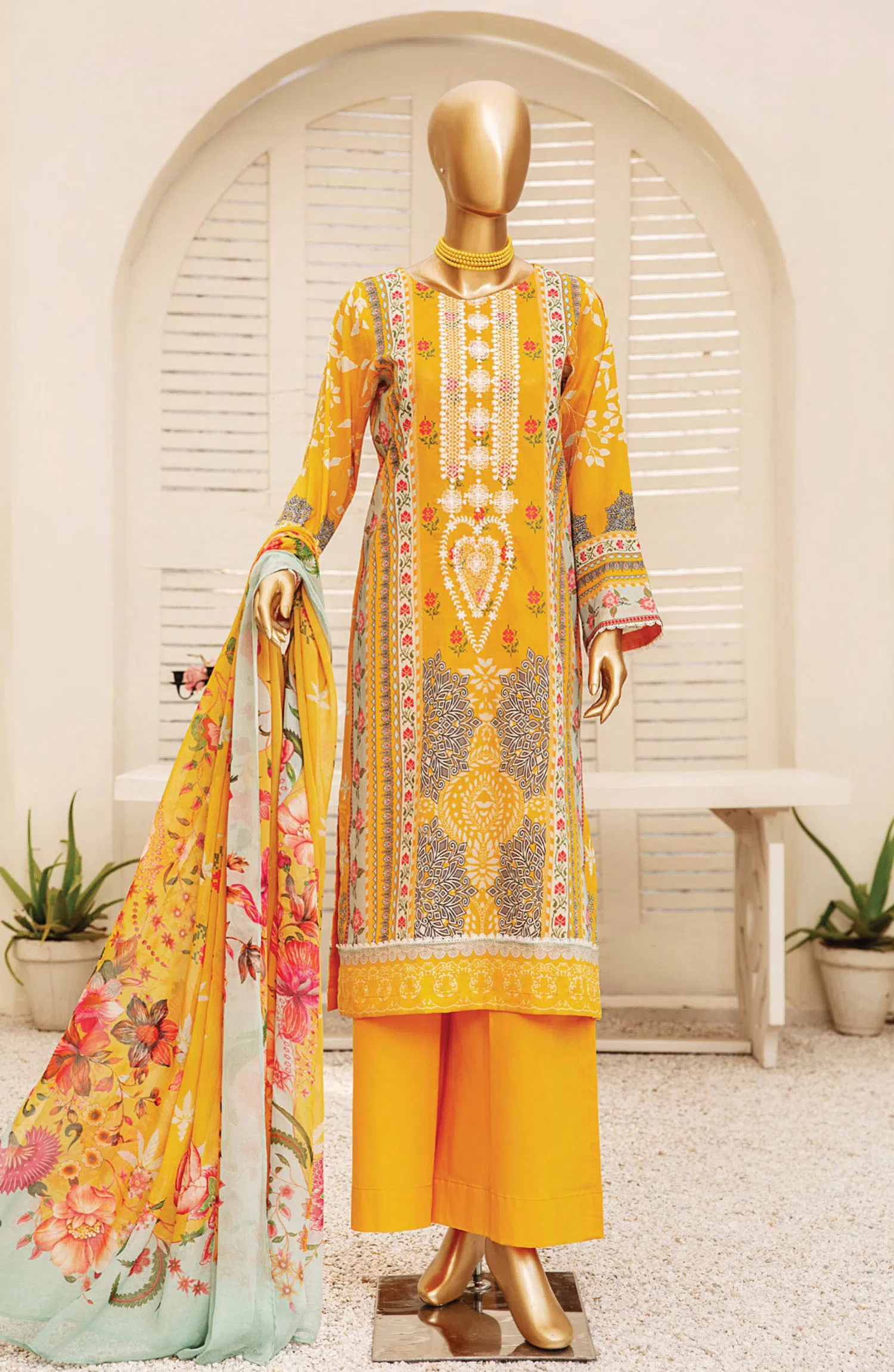Tarzz Lawn Printed  Embroidered Collection Vol 02 - Design 03