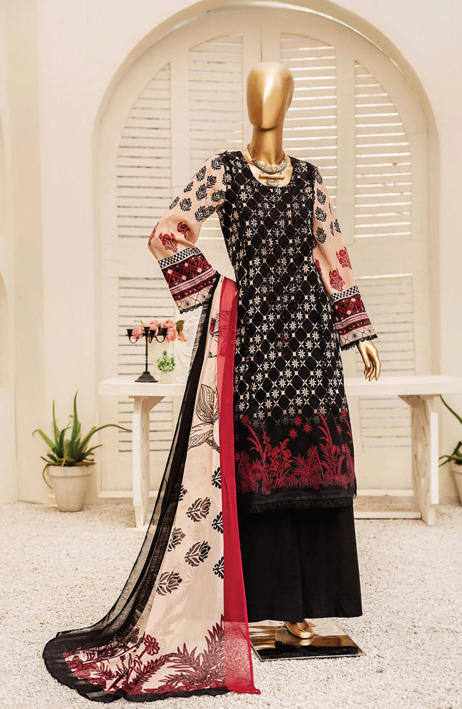 Tarzz Lawn Printed  Embroidered Collection Vol 02 - Design 04