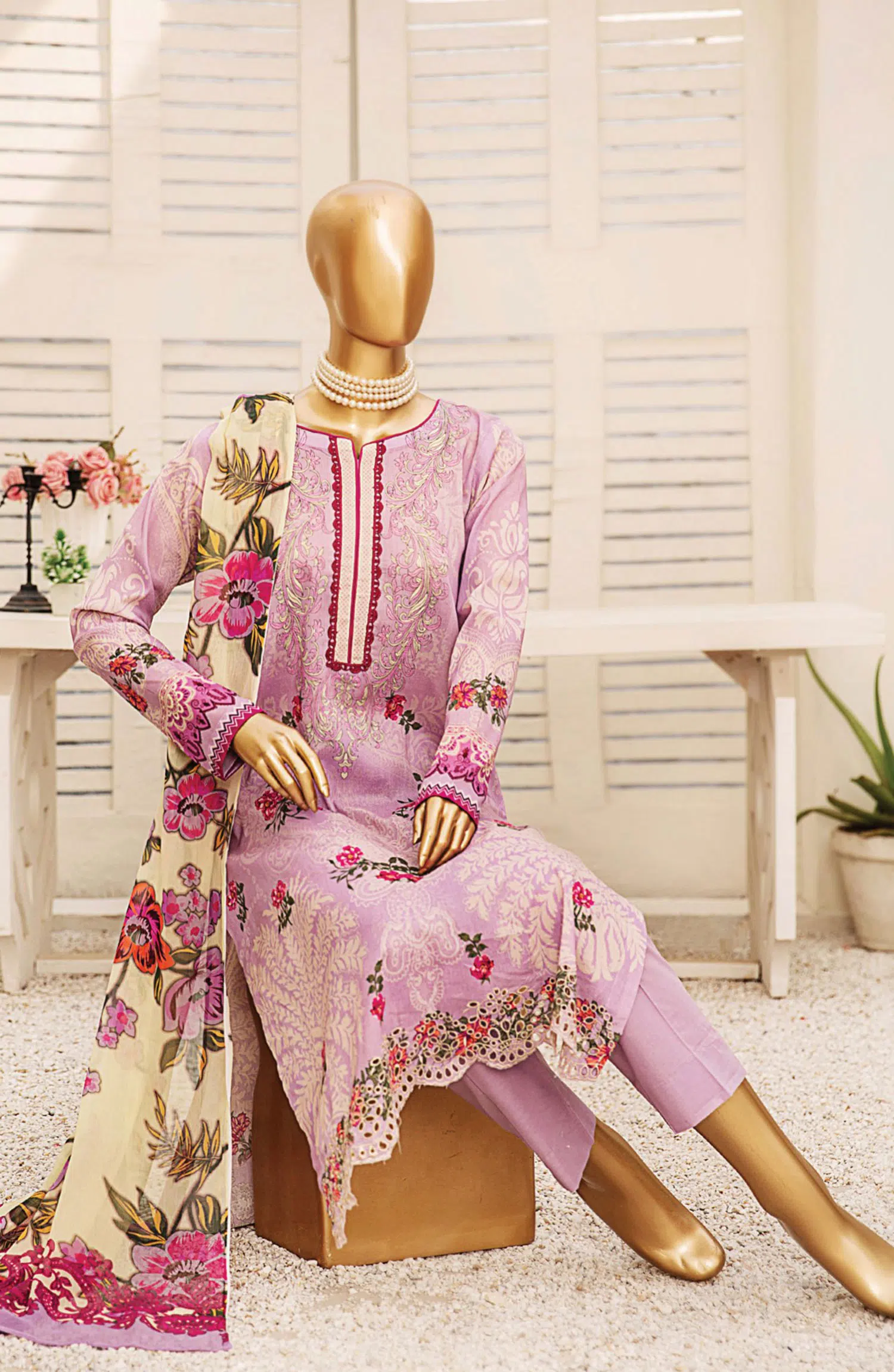 Tarzz Lawn Printed  Embroidered Collection Vol 02 - Design 06