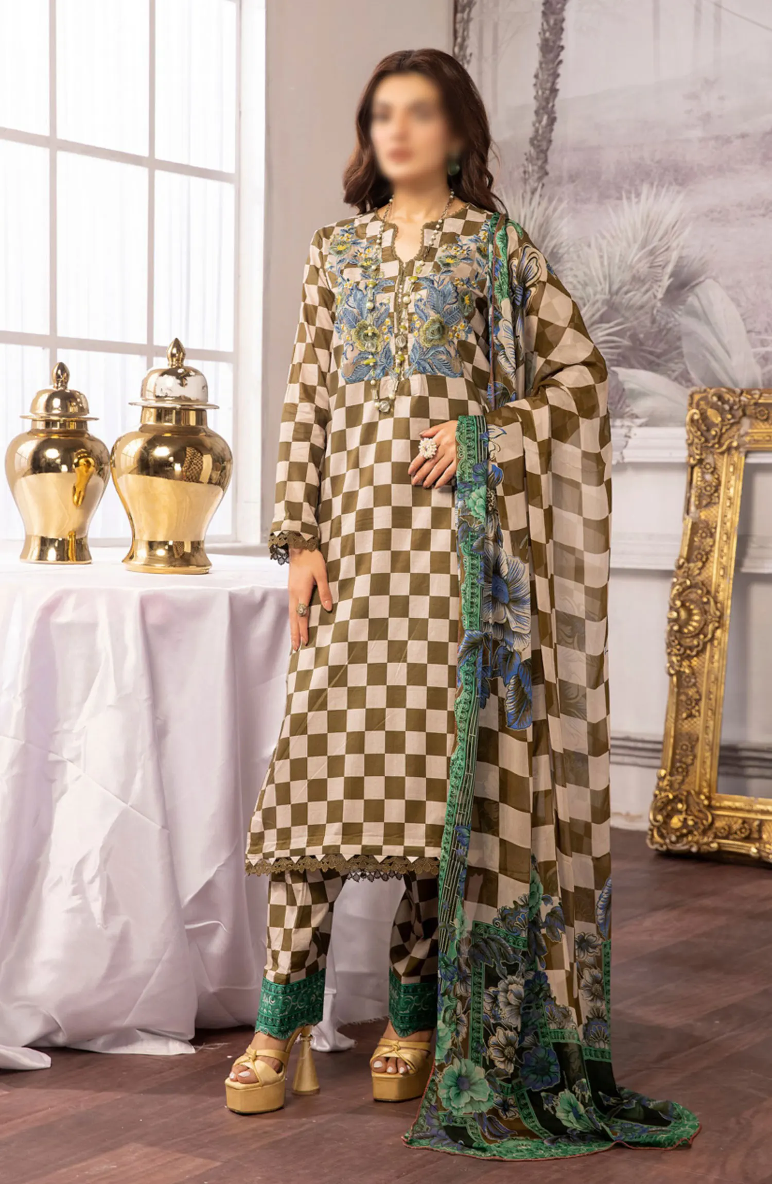 Johra Aatish Embroidered Printed Lawn Collection 2024 - JH-373
