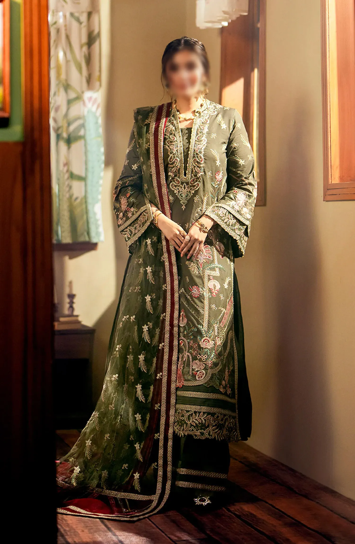 MARYUM N MARIA Luxury Lawn Collection 2024 - MS24-565 AMIRA