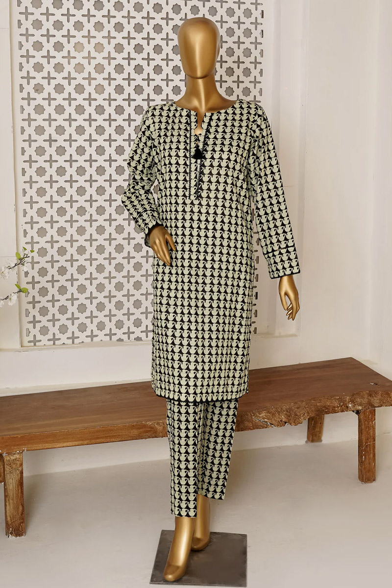 HZ Textiles Khaddar Separates Unstitched 2 Piece Winter Collection - PKS-1001-A