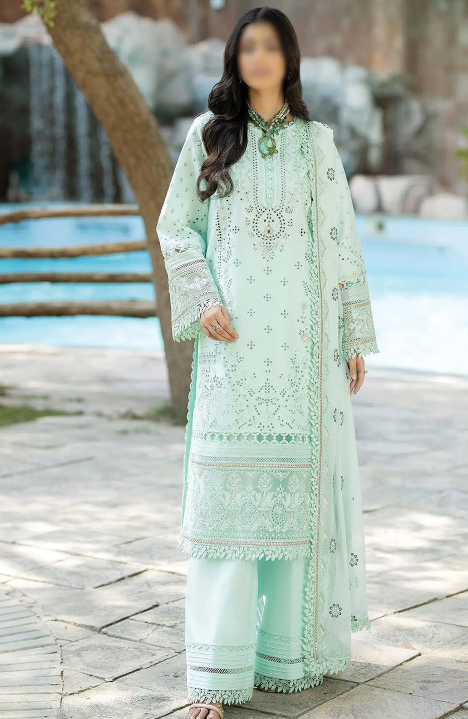 Subah-e-Roshan Luxury Lawn Collection by Serene - SL 65 AARZOO