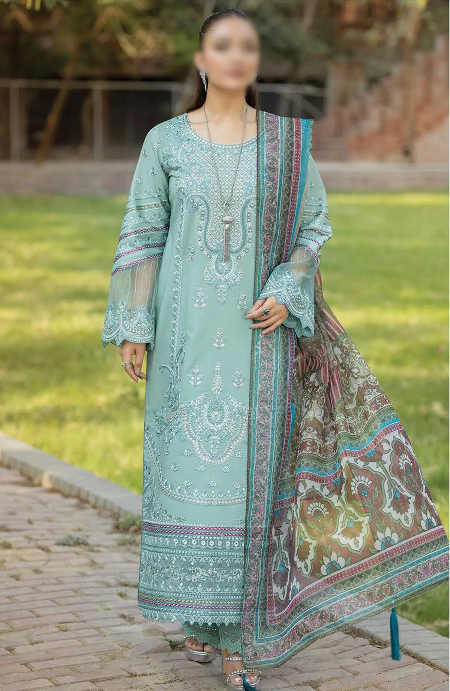 Subah-e-Roshan Luxury Lawn Collection by Serene - SL 73 ZAIB