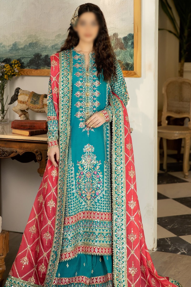 Jahanara Serene Raw Silk Collection 2023 - SRS-03 Raqs