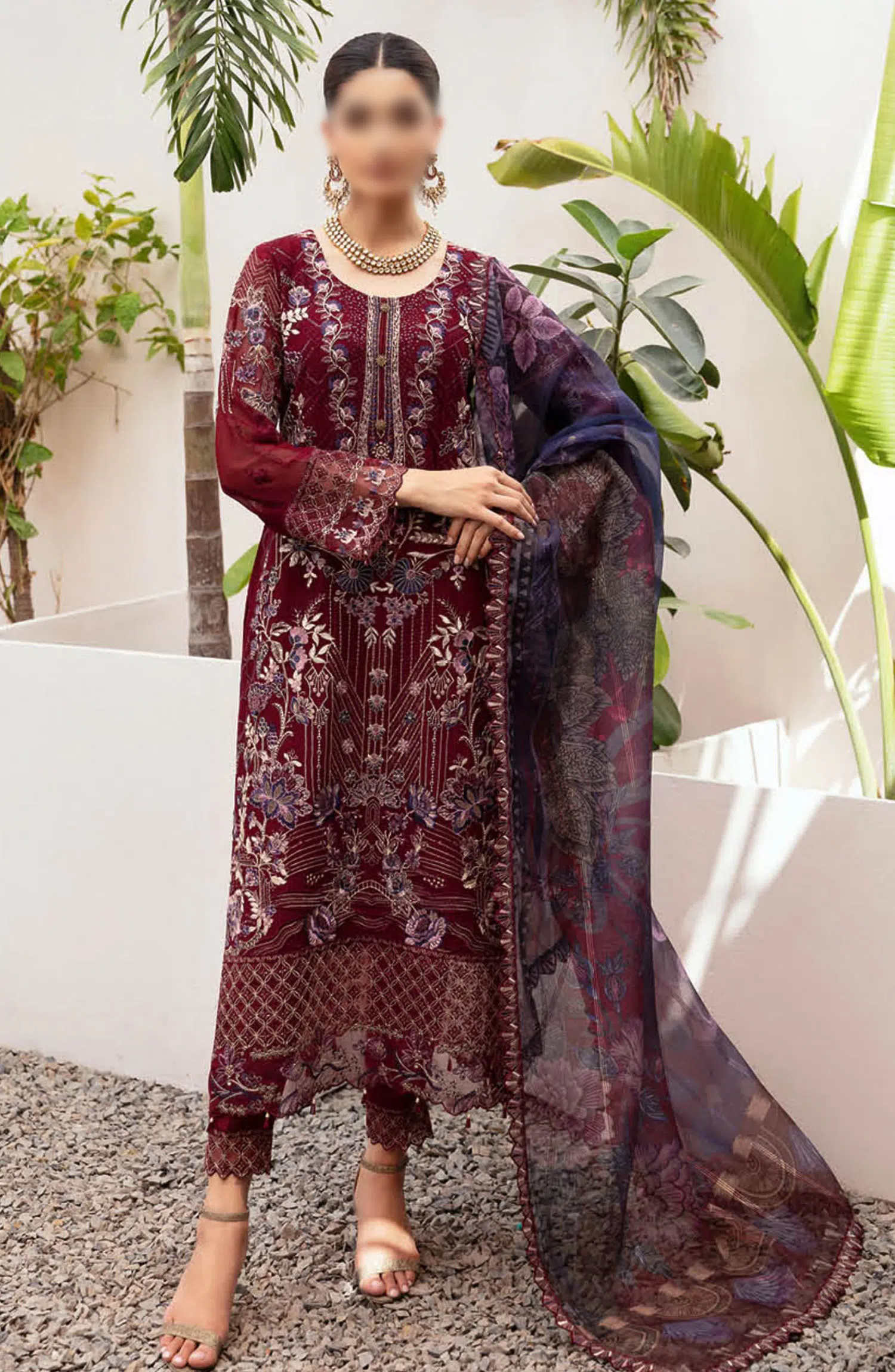 Ramsha Dastan Chiffon Embroidered Collection - T 210
