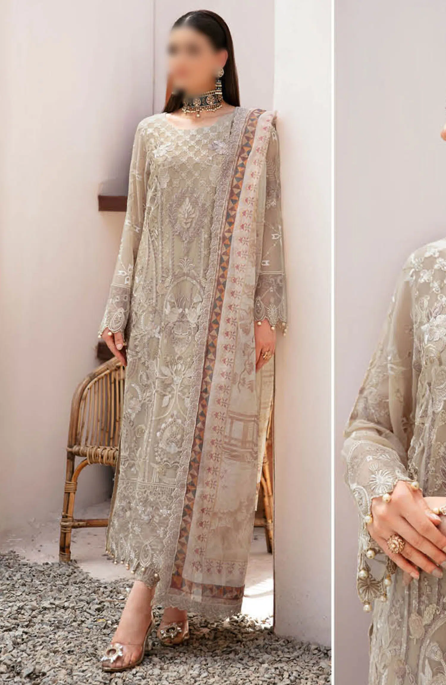 Ramsha Dastan Chiffon Embroidered Collection - T 201