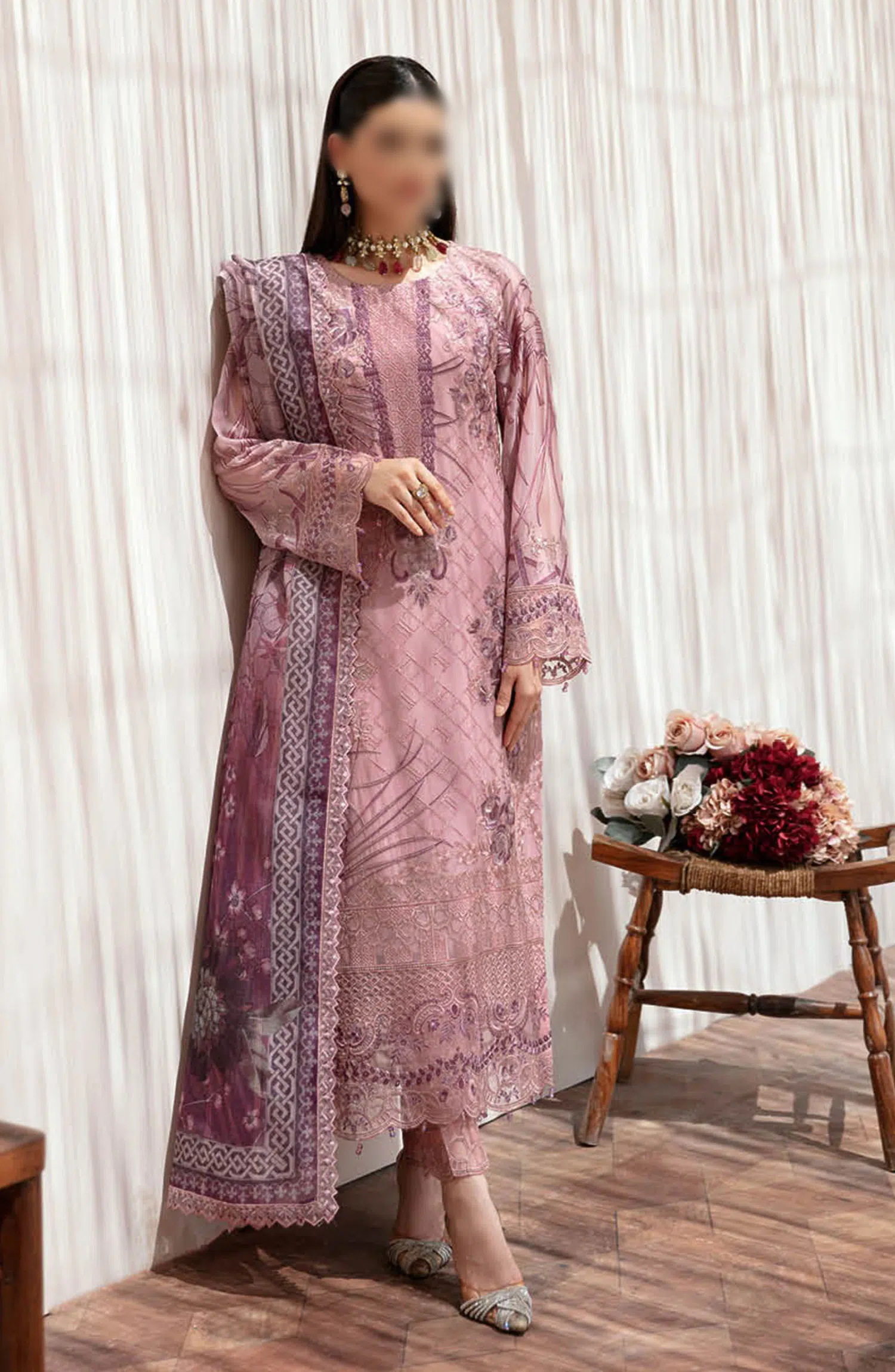 Ramsha Dastan Chiffon Embroidered Collection - T 203
