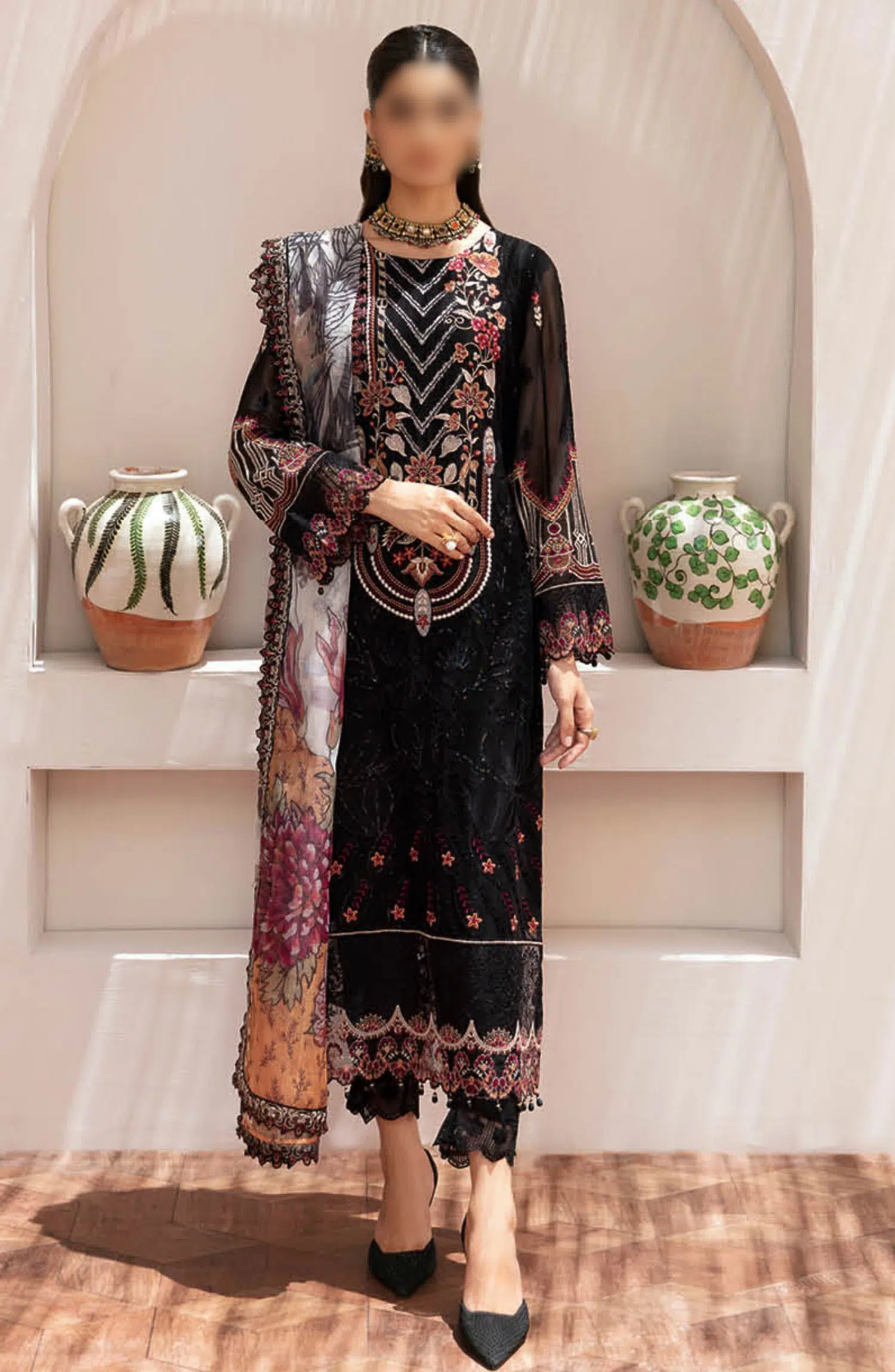 Ramsha Dastan Chiffon Embroidered Collection - T 205