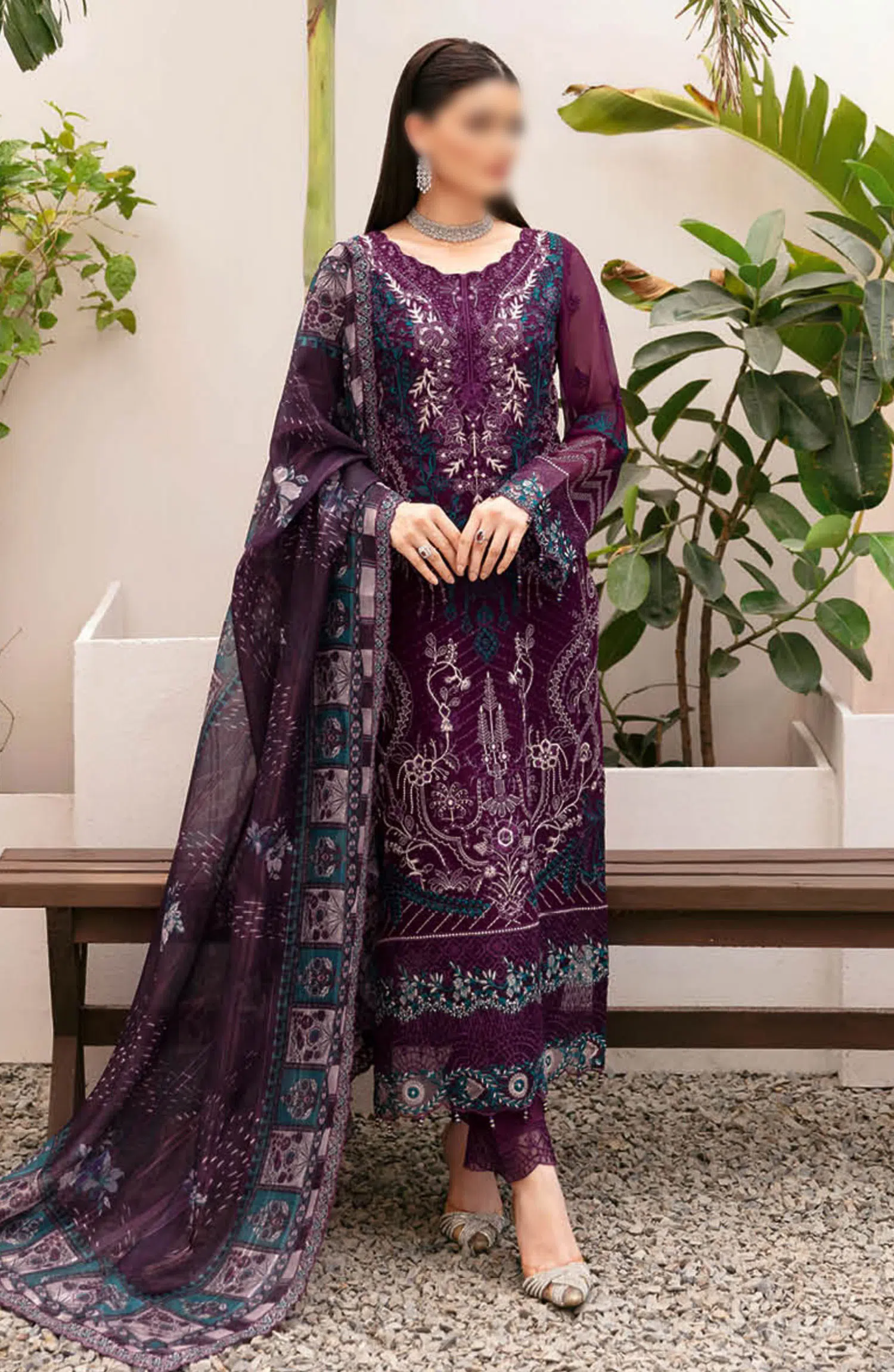 Ramsha Dastan Chiffon Embroidered Collection - T 207