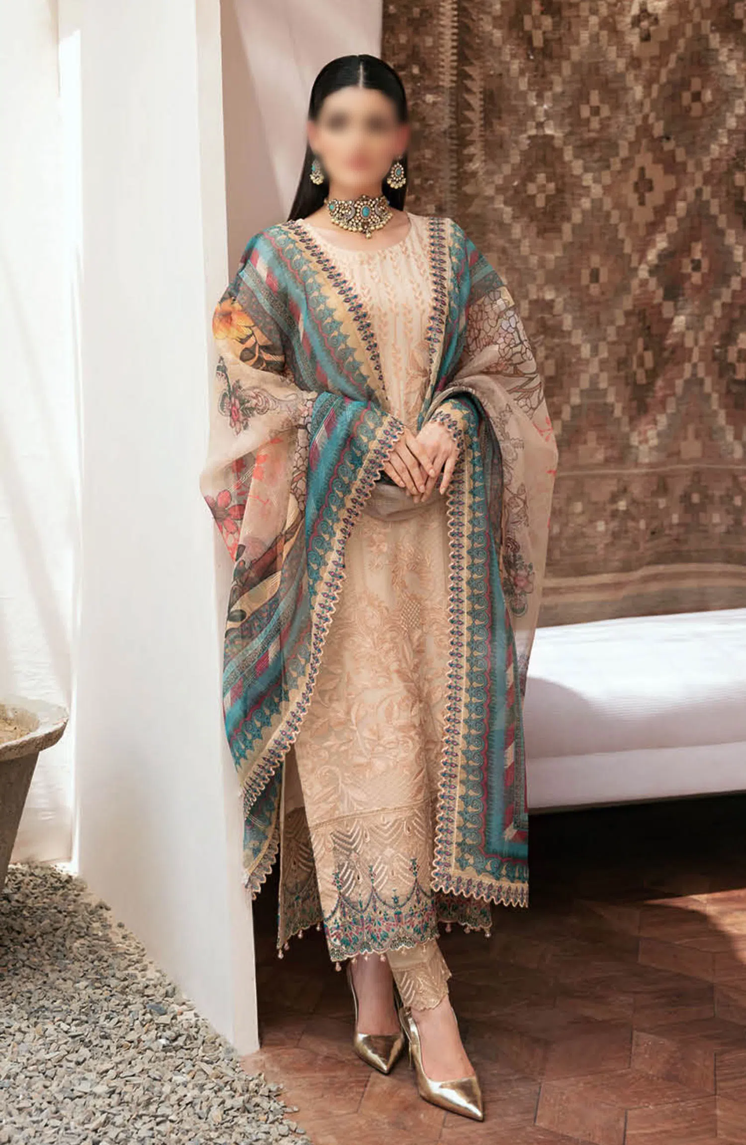 Ramsha Dastan Chiffon Embroidered Collection - T 208